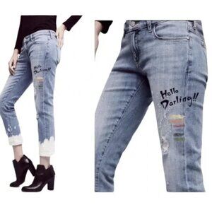 Anthropologie Pilcro and the Letterpress Hyphen Hello Darling Jeans Size 26